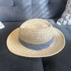 Anthropologie Straw Fedora Beach Hat